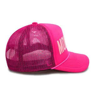 Casquette Trucker Rose en Maille pour Streetwear, Fournisseur Chinois, Personnalisable avec Chaînes, Casquette Roper Otto 5 Panneaux, Couronne Haute, Dos en Maille, Casquette Trucker en Mousse - Product Image 2