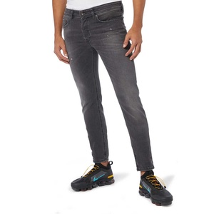 Pantalones vaqueros ajustados rectos sólidos de alta calidad para hombre, estilo informal, botón de talla grande, transpirable, precio al por mayor, Bangladesh - Product Image 5