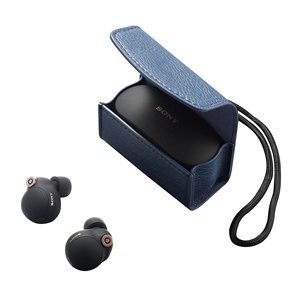 ชุดหูฟังตัดเสียงรบกวน True Wireless สีฟ้าสำหรับ <span class=keywords><strong>SONY</strong></span>,กระเป๋าเก็บแบบพกพาหนังแขนป้องกัน <span class=keywords><strong>WF</strong></span>-<span class=keywords><strong>1000XM4</strong></span> - Product Image 5