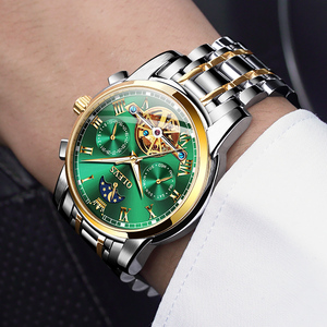 Reloj de mano para hombre OLVES 6617 mecánico automático Montre Homme reloj Western Business Relogio Masculino reloj de pulsera mecánico - Product Image 4
