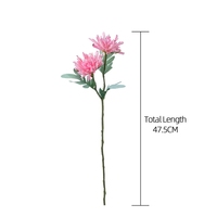 MW60011 Fleurs artificielles au toucher réel chrysanthème en soie faux chrysanthème enduit de gel pour la décoration intérieure