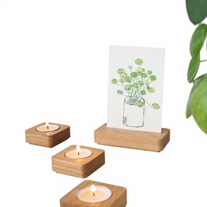 Wooden Rectangle Handmade Eco-Friendly <b>Tea</b> Light Holder for Home Decoration Durable Design Christmas AZ ENTERPRISES AZE-WTL08 - Product Image 6