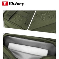 Vente en gros Polyester portable personnalisé pour trousse de toilette et pochettes Molle à outils grande capacité avec fermeture à glissière