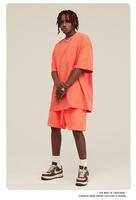 Ensemble complet surdimensionné pour homme, chemises et hauts à manches longues en tissu éponge imprimé, style hip-hop