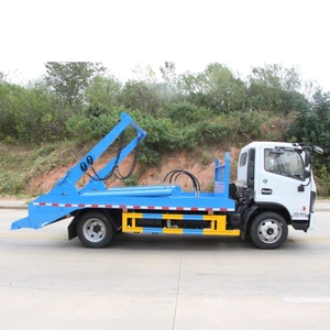 รถบรรทุกขยะติดเครน Dongfeng 6CBM แบบสวิงอาร์ม รถบรรทุกเก็บขยะ รถบรรทุกสุขาภิบาล ระบบไฮดรอลิก บรรทุกขยะเองได้ ขาย - Product Image 2