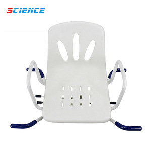 Chaise de douche pliable Science 360 Degree SC-1020A pour personnes âgées et handicapées avec poignées bleues - Product Image 3