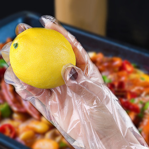 Disposable <b>Plastic</b> Food <b>Gloves</b> Pe Transparent 100 Pcs For Barber Shops And Food Stores - Product Image 4