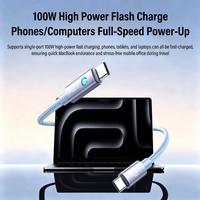 Câble USB-C PD tressé en nylon 100W à arrêt automatique, charge rapide 3A, conducteur en cuivre pur, pour appareil photo, téléphone, ordinateur portable, imprimante, scanner, iOS