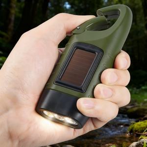 Alecter <b>Solar</b> <b>Light</b> APH-L63 Professional Emergency Flashlight Hand Crank Charging LED 300mAh 240-350 Lumens Residential - Product Image 3