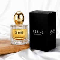 Flacon de parfum en verre de luxe vide avec pompe pulvérisatrice, 50 ml et 100 ml, pour cosmétiques, avec emballage