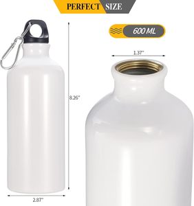 Botella Deportiva de Aluminio Blanca para Sublimación, Logotipo <span class=keywords><strong>SIY</strong></span>, Botella Deportiva para Escalada - Product Image 2
