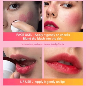 Wholesale Lipstick Blush Two-in-one Four-color <strong>Clear</strong> Waterproof Custom Mini <strong>Jelly</strong> Blush - Product Image 6