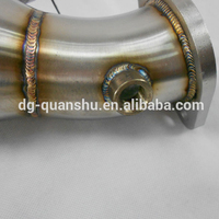 Collecteur d'échappement en acier inoxydable titane SS304 pour Nissan GT-R R35 AC Schnitzer, silencieux avant Catback Mid/Xpipe, épaisseur 1,2 mm