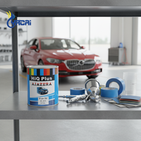 Peinture de réparation automobile Yacai Modèle CG210L 2K en résine polyuréthane UV, rouge vif brillant, revêtement liquide en spray résistant aux intempéries pour métal
