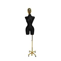 Mannequin de présentation femme BBL en PU, demi-corps, avec hanches généreuses, modèle avancé pour robes brésiliennes et tenues féminines