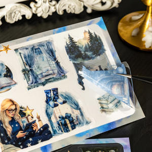 18 pcs/pack Manor Journey Series Manor Thème Aménagement Paysager Autocollant <span class=keywords><strong>Livre</strong></span> Botanique Manoir - Product Image 3