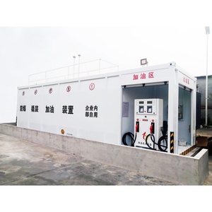 <span class=keywords><strong>Station</strong></span>-service d'<span class=keywords><strong>essence</strong></span> Conteneur de remplissage de carburant <span class=keywords><strong>Station</strong></span> de carburant mobile <span class=keywords><strong>Station</strong></span> montée sur dérapage avec distributeur de carburant équipé d'un camion-citerne - Product Image 4