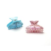 Pince à cheveux personnalisable en acétate écologique, ornée de strass étoile de mer, style européen, faite à la main, pour cheveux épais, idéale pour les fêtes