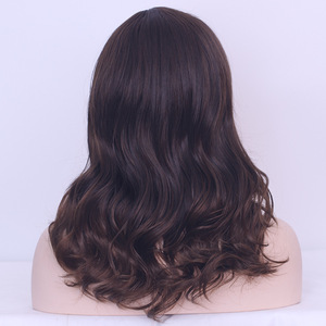 Peluca de moda diaria hecha a máquina con cabello largo y rizado, red de rosas para el cuero cabelludo, efecto esponjoso, simulación de cabeza de flor de pera, nuevo estilo, de fábrica. - Product Image 5