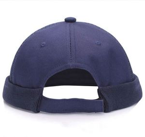 Custom Logo Vintage Docker <b>Brimless</b> Breathable Beanie Mesh Retro Adjustable Literary Landlord Sailor <b>Cap</b> Women Hip Hop Hat - Product Image 3