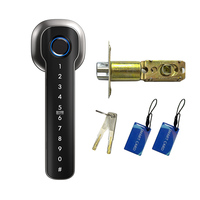 Serrure de porte intelligente à empreinte digitale HL50 Tuya APP Control for Home Rentals Friendly Design Aluminium Steel Doors Cloud Data