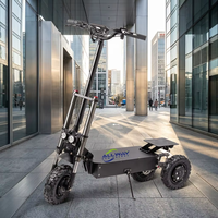 Skuter Listrik Lipat Allway 3.6KW 60V 11 Inci 3 Roda Berbahan Aluminium Alloy untuk Dewasa, Kecepatan Tinggi 76 km/jam, Jarak Jauh, Cocok untuk Perjalanan
