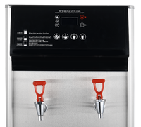 Chauffe-eau électrique professionnel en acier inoxydable 20L à double robinet pour hôtels, distributeur d'eau chaude pour café et thé 2500W, protection anti-chauffe à sec, garantie 1 an