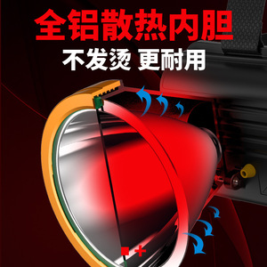 Headlamp Led Rechargeable Yellow Light High Intensity Outdoor Focused Beam Long Range - Product Image 3