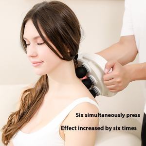 Pistola eléctrica de masaje de relajación muscular para piernas y hombros, masajeador de Fascia de terapia de percusión profunda de 6 cabezales - Product Image 3