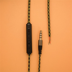 Câble audio tressé, prise 3.5mm, fil en aluminium plaqué cuivre en nylon pour casque, bricolage - Product Image 4