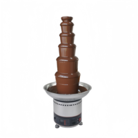Mini 6-laags chocoladefontein voor bruiloften, chocolade smeltmachine, chocolade smelt- en dompelmachine