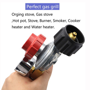 Regulador de Propano de Alta Presión con Manguera Trenzada de Acero Inoxidable y Manómetro para RV, Camping y Parrilla para Asar - Product Image 3