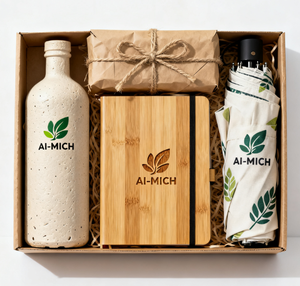 AI-MICH Tùy Chỉnh Sinh Thái Thân Thiện Với Gói Chăm Sóc Lưu Niệm Rượu Vang Nhật Ký Ô Golf Công Ty Mới Bộ Quà Tặng Với Logo Cho Giám Đốc Điều hành - Product Image 1