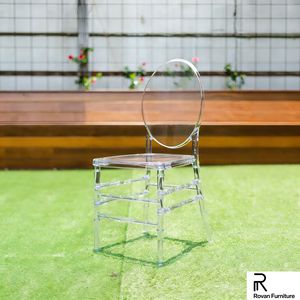 เก้าอี้พลาสติกใสทรงกลมแบบถอดประกอบได้สำหรับงานแต่งงาน งานจัดเลี้ยง และงานอีเว้นท์ - Product Image 1