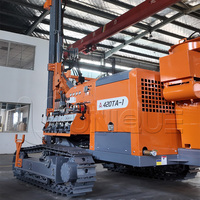 Foreuse de forage DTH montée sur chenilles 420TA-1, machine de forage industrielle orange, équipement minier robuste