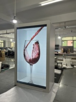 Boîte holographique publicitaire 3D 4K de 86 pouces, grand format, intérieur, personnalisée en usine, écran LCD transparent, écran tactile en verre LCD
