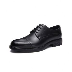 Luxury Spring Summer Men's Breathable Lightweight Casual <b>Work</b> Business Lace-up Formal Leather Office Shoes - Product Image 3