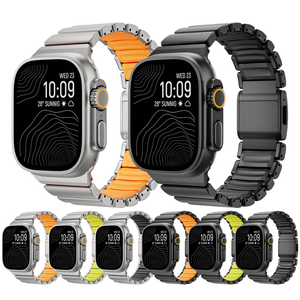 Correas Metálicas Transpirables con Cierre Magnético de Titanio Win-Win Ultimate, Compatibles con <span class=keywords><strong>Apple</strong></span> <span class=keywords><strong>Watch</strong></span> Serie 7 de 41 mm, Aptas <span class=keywords><strong>para</strong></span> Natación - Product Image 1