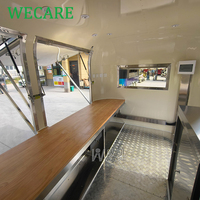 WECARE Imbisswagen Foodtruck Mobile Bar Coffee Van Burger Catering Trailer Entièrement Équipé BBQ Pizza Food Truck avec Cuisine Complète