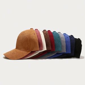 Structured Blank Corduroy Baseball Cap Women Men Autumn Winter Outdoor Fashion Sports Caps <b>Hat</b> with Custom Embroidery Logo - Product Image 3