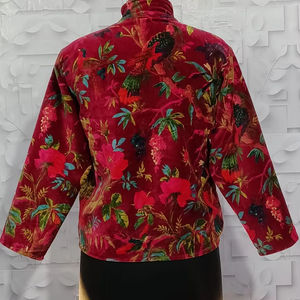 Latest Vintage Long Suzani velvet Jacket Women Elegant Casual Hand Embroidered Winter Coat Cozy <b>Cardigan</b> Dress Beach Free - Product Image 1