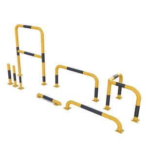 Barrière de sécurité pour machines avec rail central, en acier, profilé, pour <span class=keywords><strong>parking</strong></span>, protection, borne de sécurité en U - Product Image 1