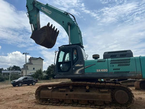 Excavatrice Kobelco SK460 d'occasion, 46 tonnes, équipement lourd de grande envergure, origine Japon, moteur Hino, pompe, boîte de vitesses, roulement, moteur - Product Image 3