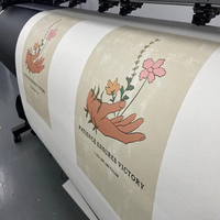 Rouleau de toile polyester économique finition mate pour encres aqueuses et éco-solvant – Idéal pour projets artistiques à petit budget