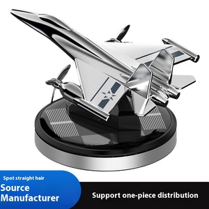 Cao cấp năng lượng mặt trời máy bay & xe hơi hương thơm trang trí lâu dài ánh sáng trang trí nội thất kim loại hương liệu làm mát - Product Image 2