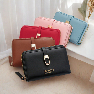 Wholesale Women's Short <b>Wallet</b> Versatile Multi-Card Holder Zipper Coin Purse - Product Image 2