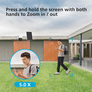 New giá rẻ điện năng thấp PIR 1080P 2MP icsee không thấm nước giám sát an ninh không dây PTZ ngoài trời năng lượng mặt trời WIFI CCTV Camera - Product Image 6