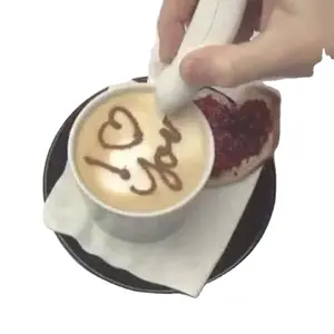 Latte Pen Electric Coffee Pen Spice Pen for Food Art DIY Cre