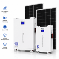 Batterie de stockage d'énergie domestique industrielle Solard à coque épaissie 48V 200Ah 10kWh, pack lithium-ion LiFePO4 empilable CAN 8000 cycles