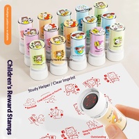 Tampon de récompense photosensible pour commentaires d'enseignant, motif dessin animé, pour enfants, auto-encreur, personnalisable